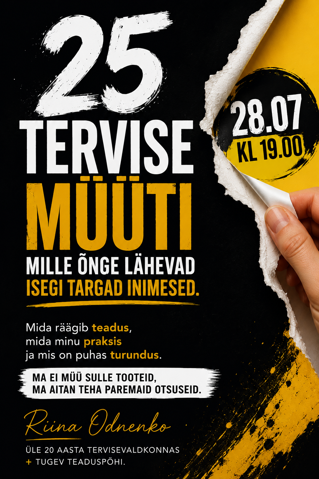 25 TERVISEMÜÜTI, MILLE ÕNGE LÄHEVAD KA TARGAD INIMESED